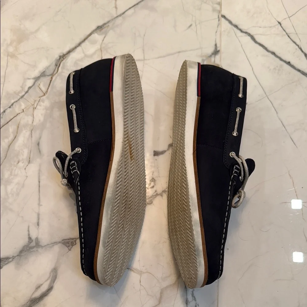 MODERN FICTION TAHOMA Lightweight Suede Boat MEN S SHOES NAVY COLOR Size 12